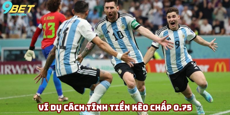 Ví dụ cách tính tiền kèo chấp nửa một